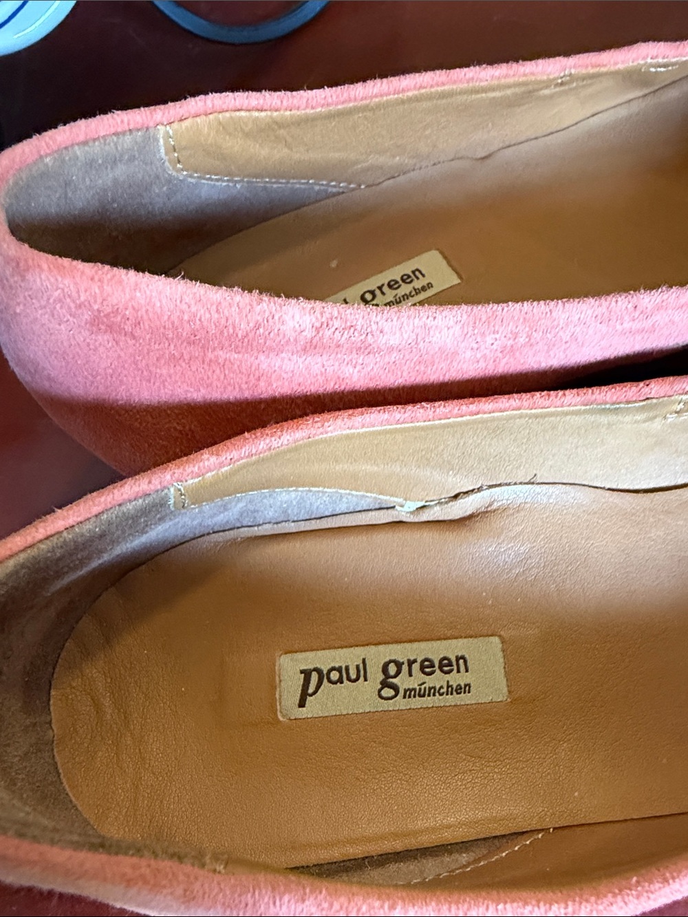 Paul Green Coral Suede Ballet Wedge Heel with Bow - Picture 7 of 8